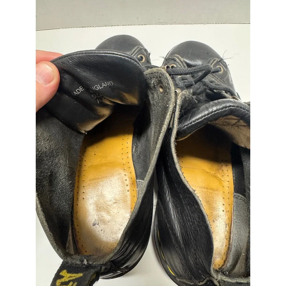 Dr. Martens 8088 Vintage Made in England Black Leather Monkey‎ Boots Mens 8